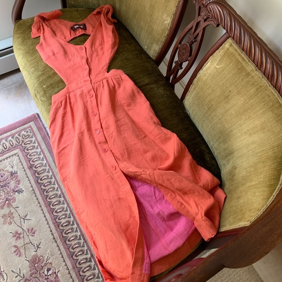 Reformation Gisela Linen Dress, Size 2 - Picture 3 of 6